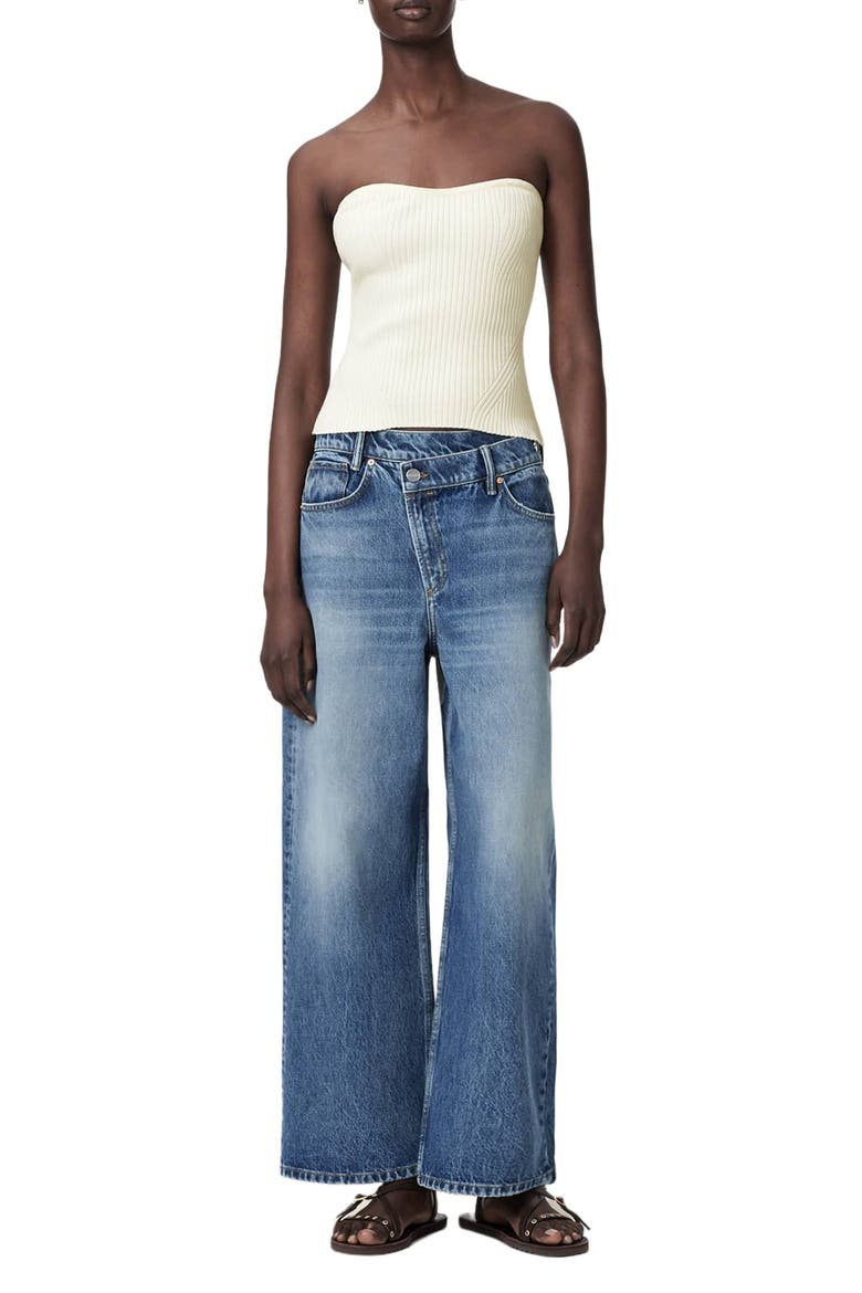 Cruz Rib Tube Top, Alternate, color, CHALK WHITE