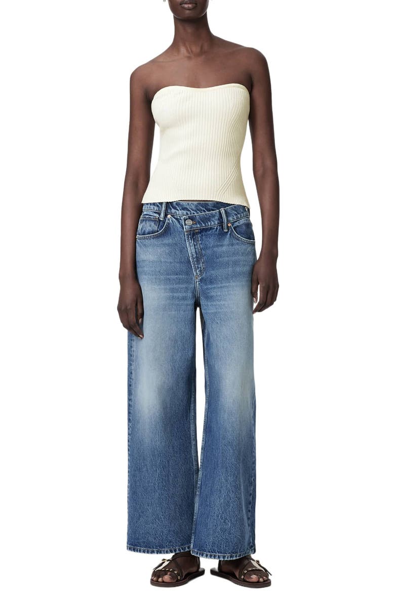 AllSaints Cruz Rib Tube Top, Alternate, color, 