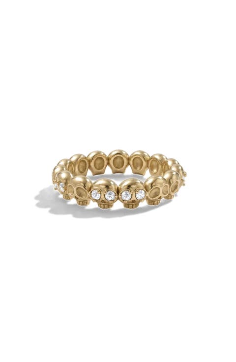 Nocturne Gemstone Skull Band Ring