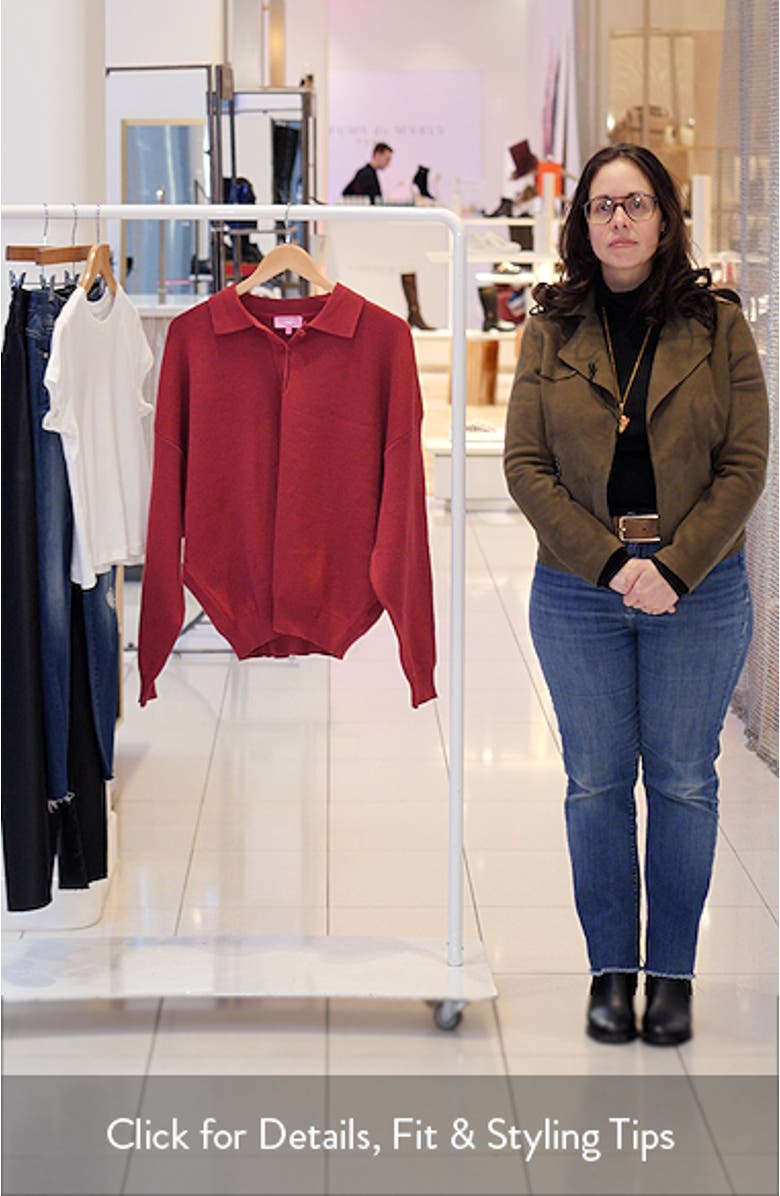 Lorie Oversize Polo Sweater, sales video thumbnail