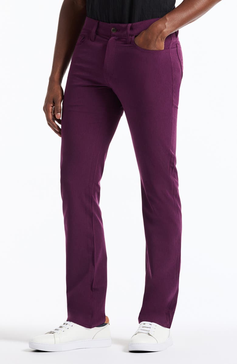 Robert Graham Grady Straight Leg Pants, Alternate, color, Berry