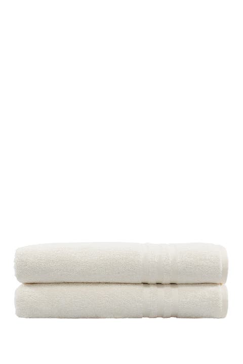 Denzi Bath Towels - Set of 2 - Cream
