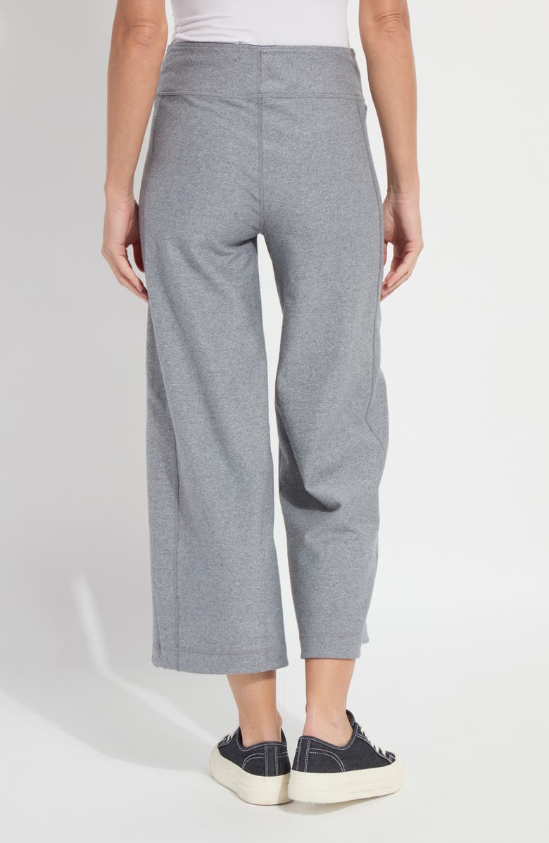 Lysse Jovie Reversible Pull-On Crop Wide Leg Pants, Alternate, color, True Navy/ Grey Melange