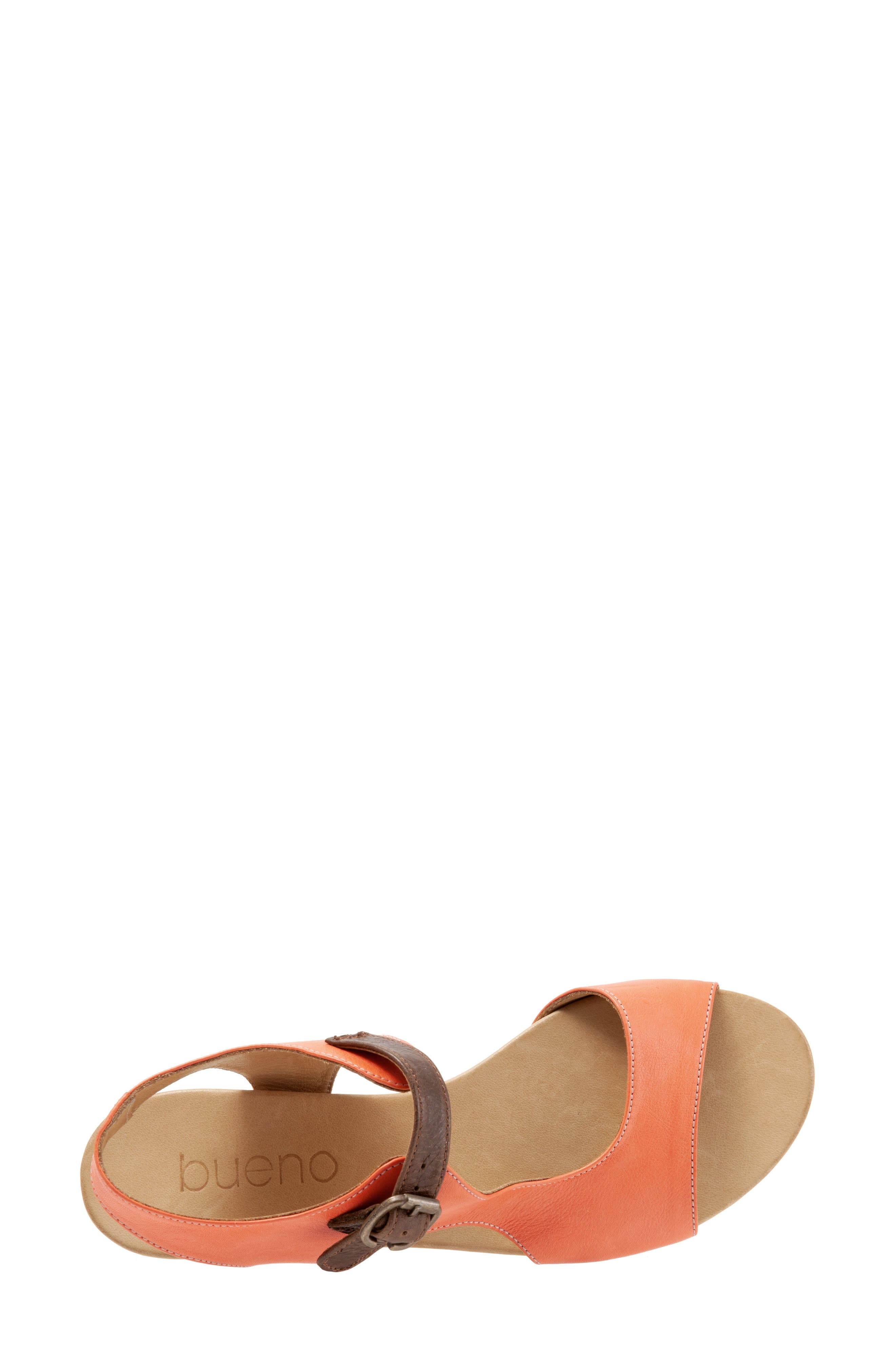 Kina Sandal, Alternate, color, ORANGE LEATHER