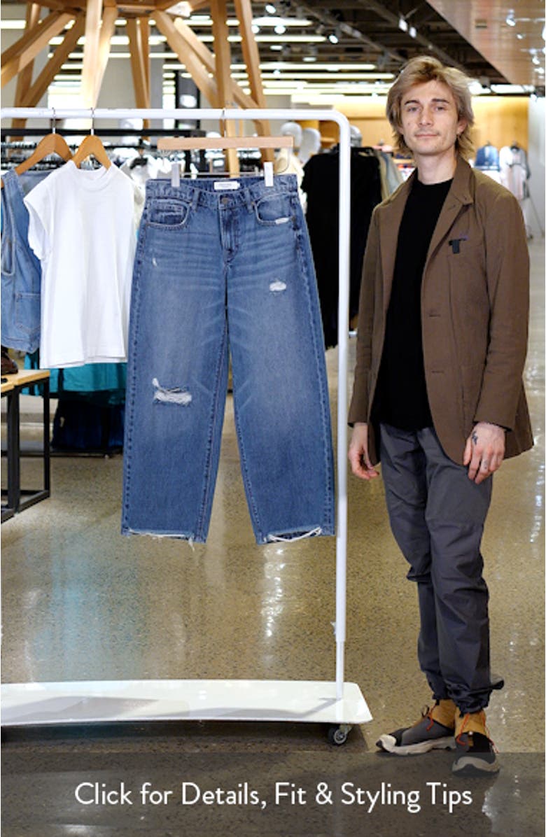 Baggy Distressed High Waist Wide Leg Jeans, sales video thumbnail