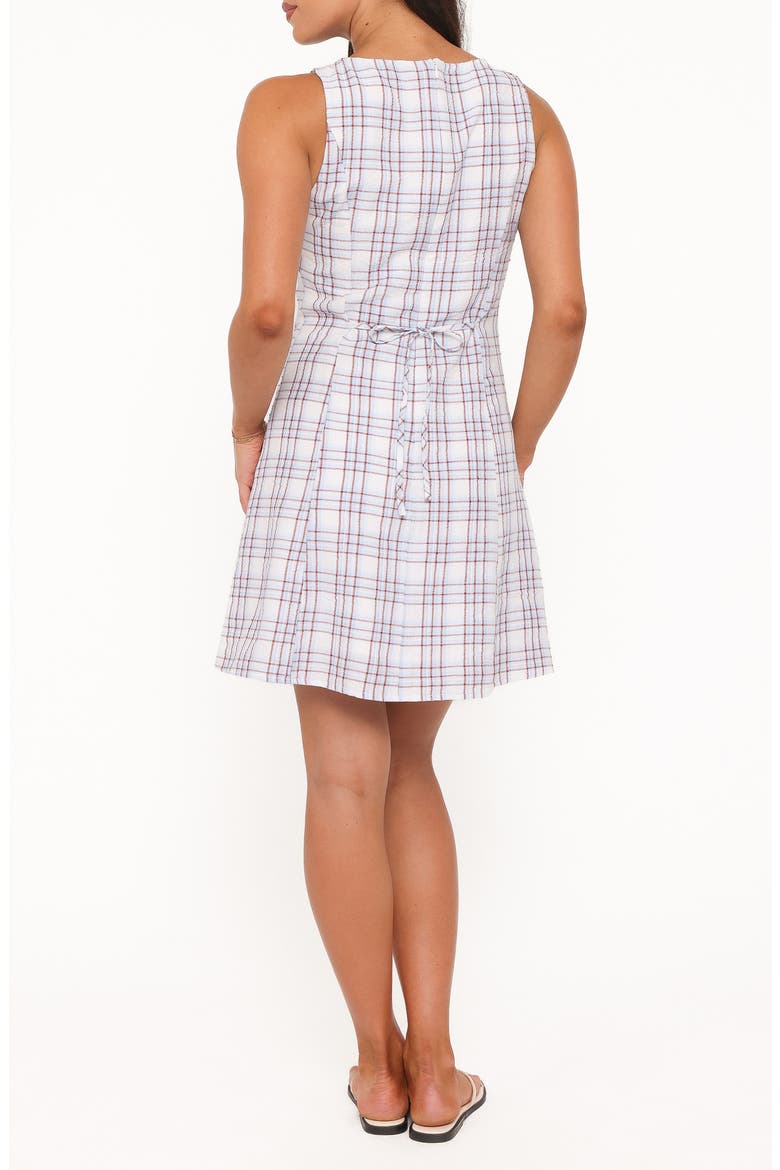 Circe Gingham Minidress, Alternate, color, LIGHT BLUE PLAID