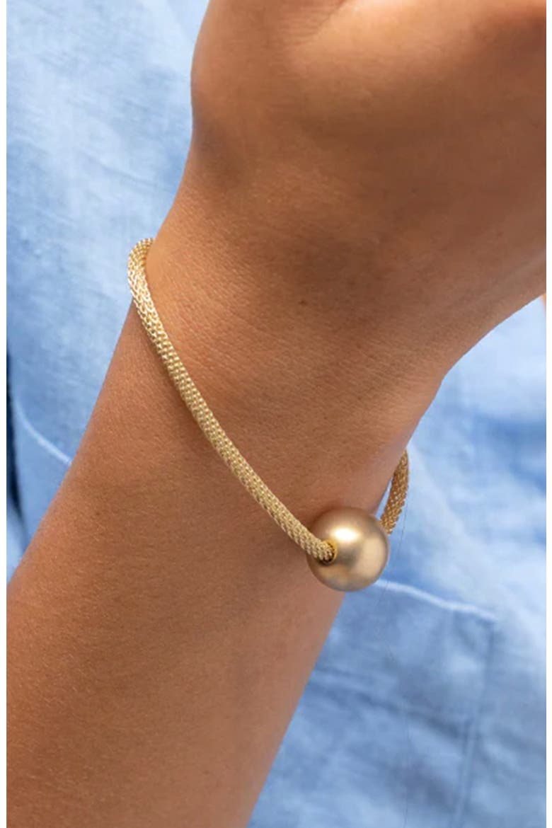 Marina Magnetic Sphere Bracelet Statement Trendy, Alternate, color, Gold