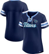 FANATICS Women's Fanatics Branded Navy Tennessee Titans Original State Lace-Up T-Shirt
