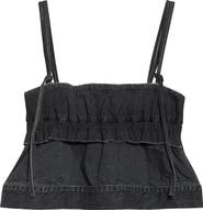 Sacai Crop Denim Camisole