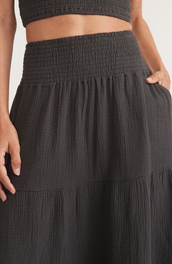 Corinne Double Cloth Maxi Skirt