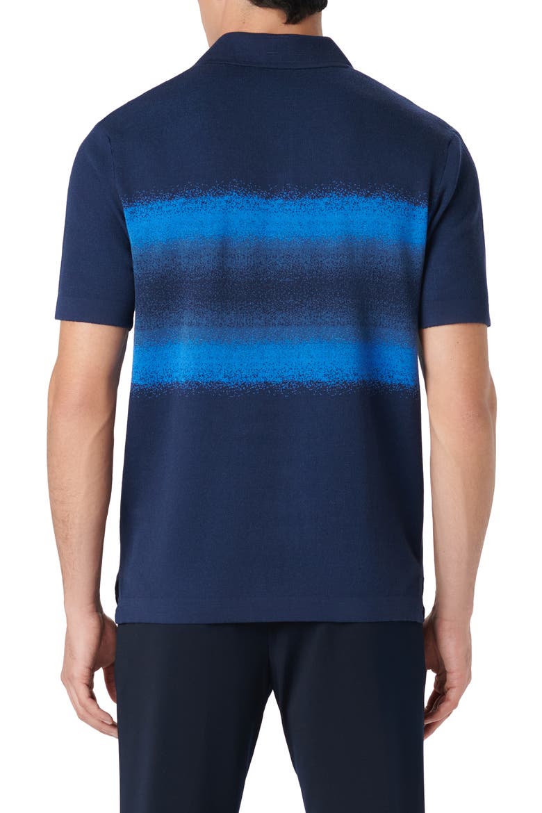 Cotton & Silk Polo, Alternate, color, NAVY