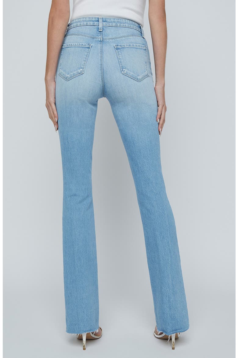 Ruth Raw Hem Straight Leg Jeans, Alternate, color, BARKER