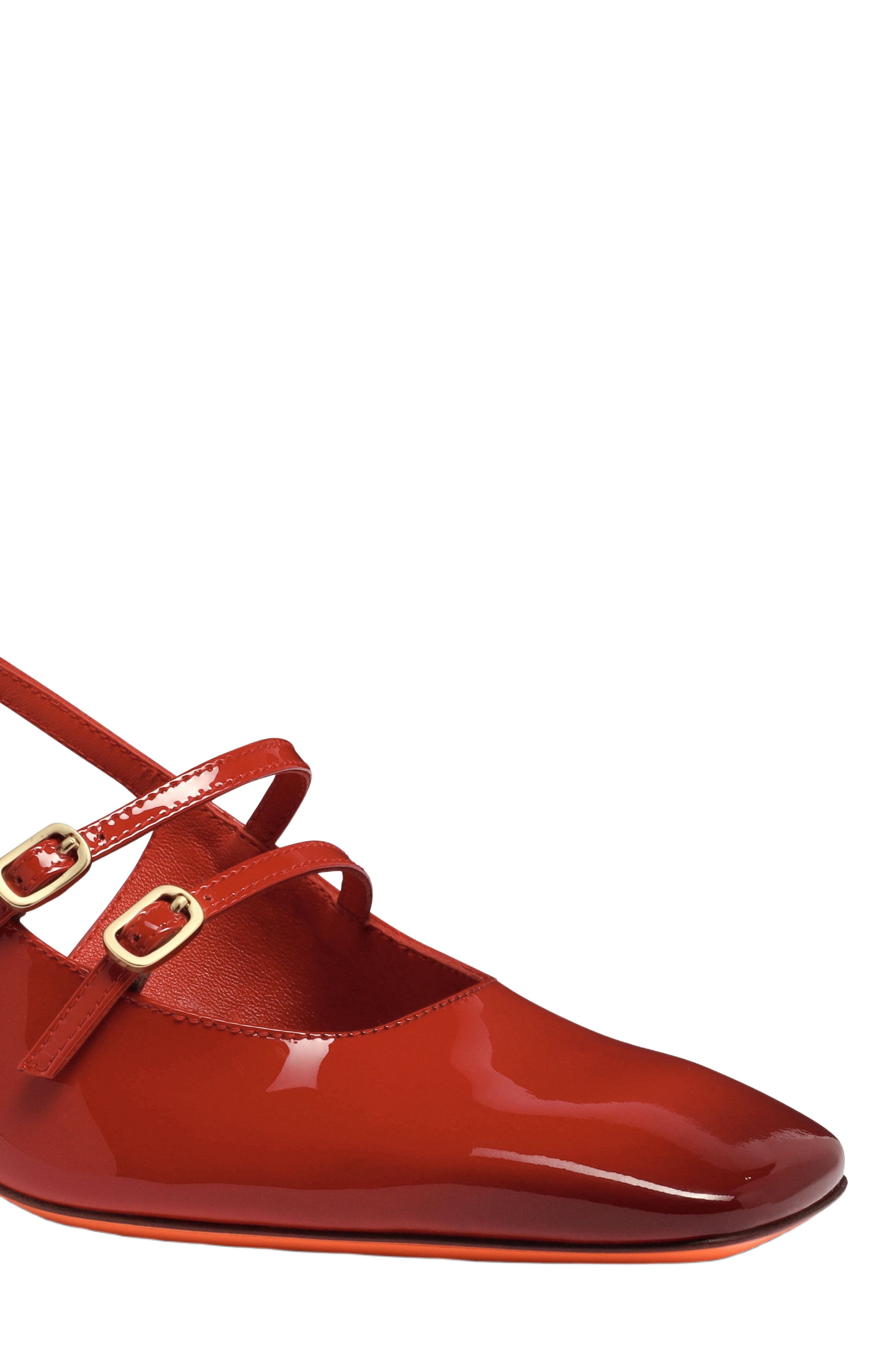 Santoni Women
s mid-heel slingback, Alternate, color, Red