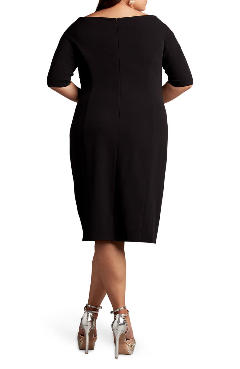 Tadashi Shoji Side Ruched Cocktail Dress, Alternate, color,