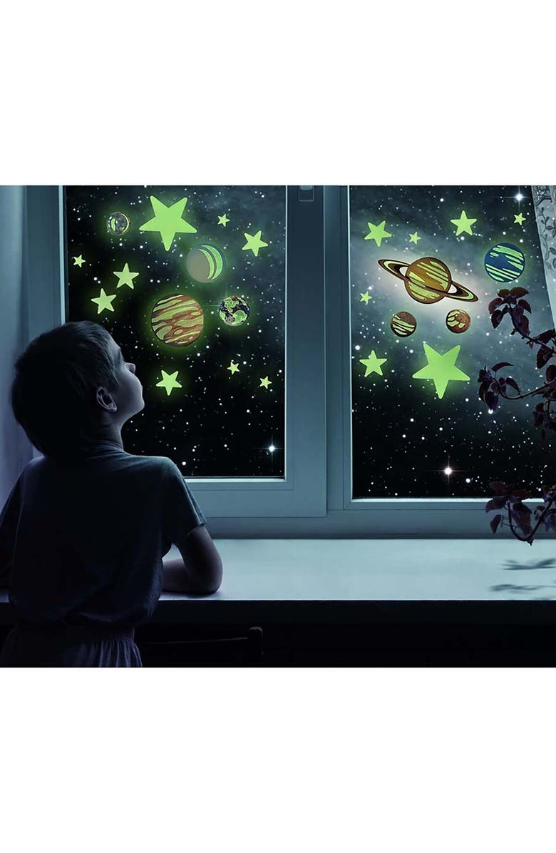 4M Glow Planets & Nova Stars 20 Glow in Dark Stick Ons, Alternate, color, Multicolored