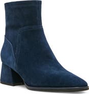 Blondo Marina Waterproof Stretch Suede Block Heel Bootie