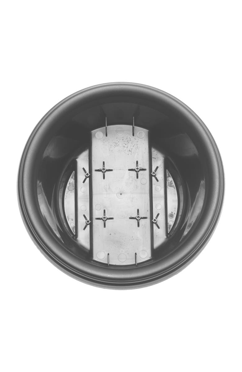 Bloem 12 Inch Modica Deck Rail Round Planter, Alternate, color, Gray