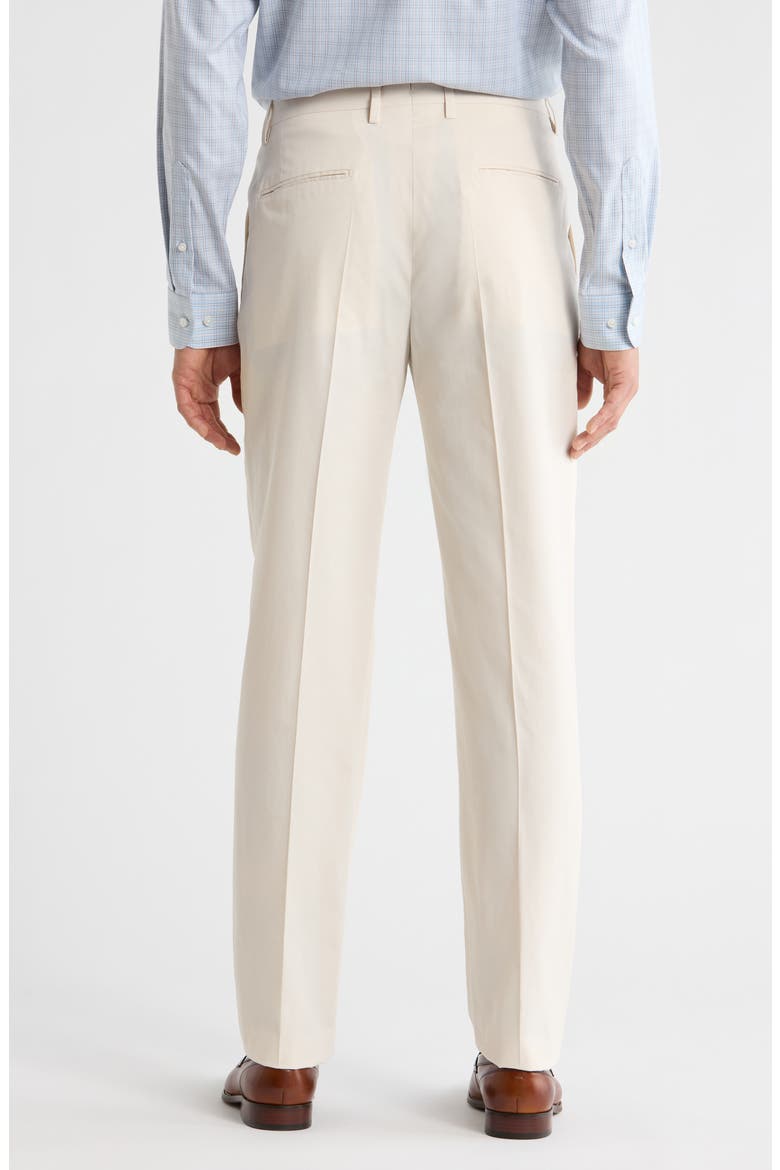 Relaxed Pleated Trousers, Alternate, color, CREAM