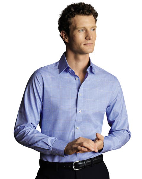 Non-Iron Prince of Wales Check Shirt