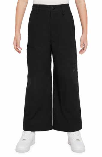 Joggers In Cotone Con Tasche Verde Acqua Da Bambino