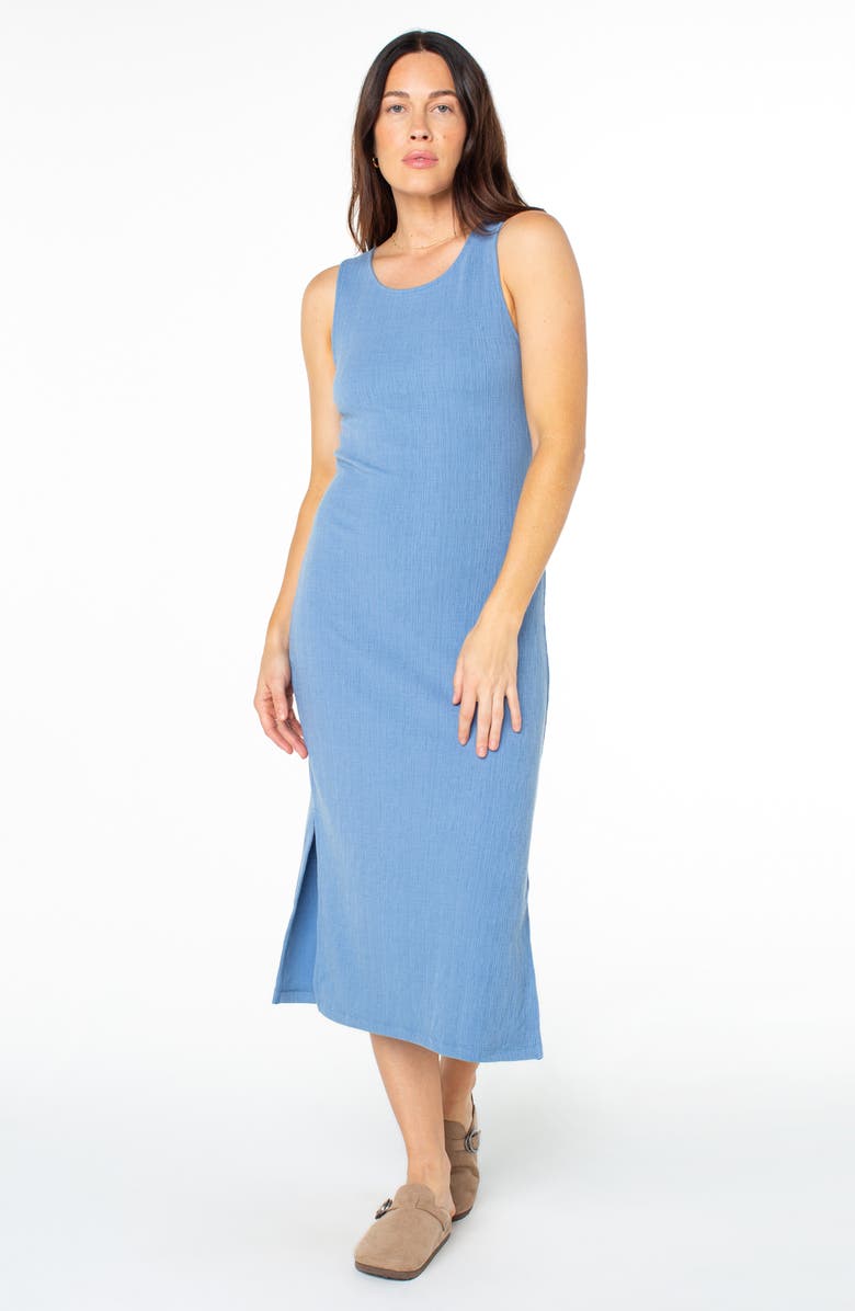 Roxy City Lights Tank Midi Dress, Alternate, color, Riviera Solid