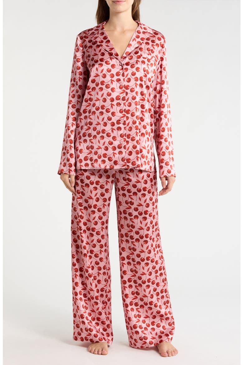 Ella Silk Pajamas, Main, color, CHERRY ON TOP