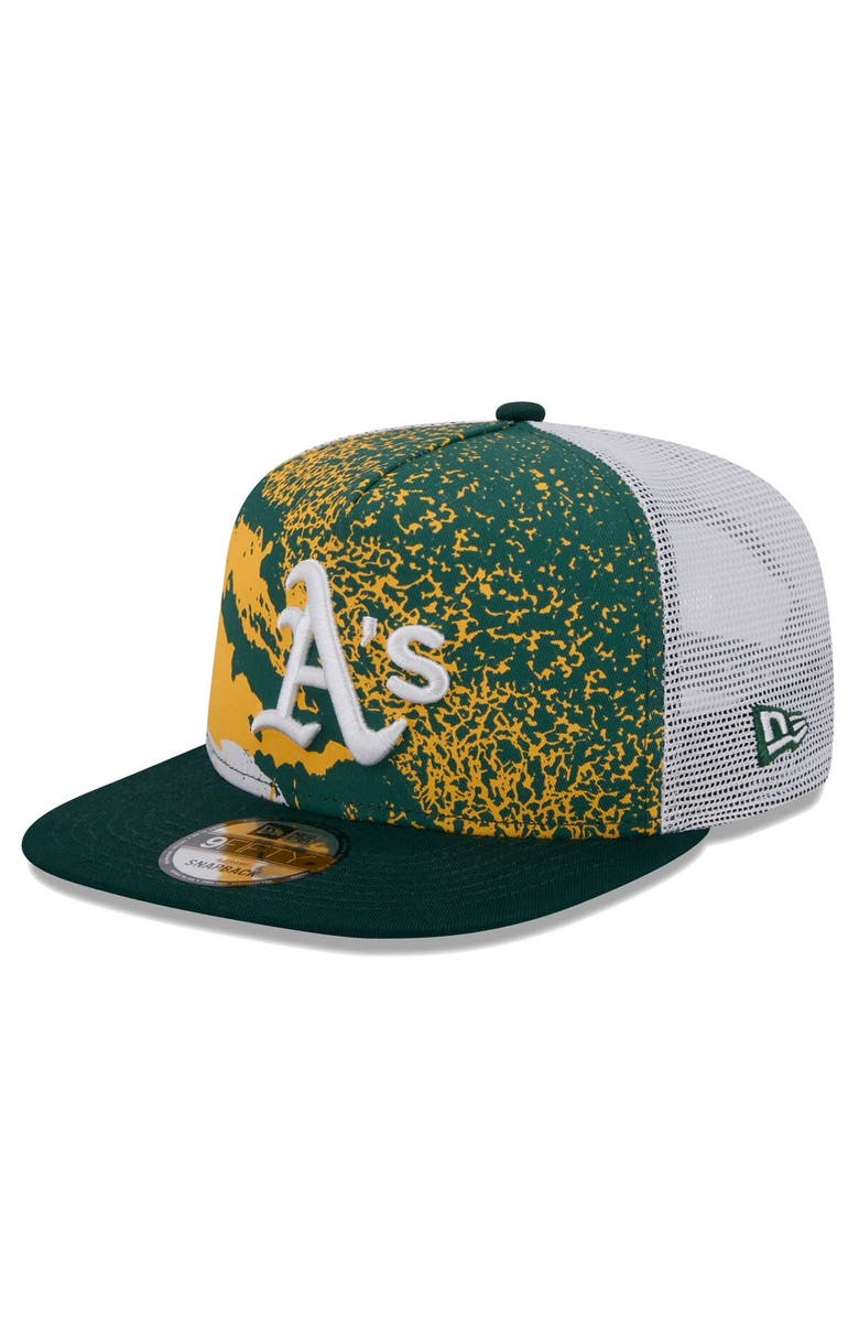 New Era Men's New Era Green Oakland Athletics Court Sport 9FIFTY Snapback Hat, Main, color, Green