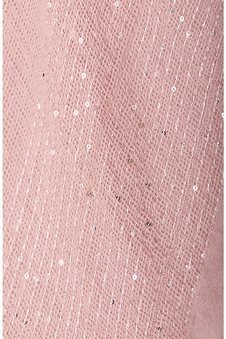 Frayed Sequin Ruana, Alternate, color, PINK