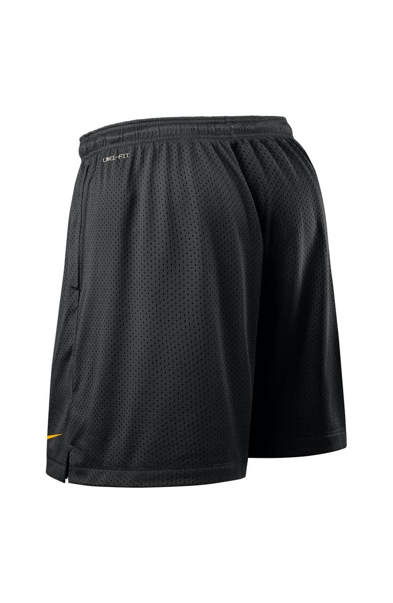 Nike Men's Nike Black/Gold Iowa Hawkeyes 2025 Sideline Reversible Performance Shorts, Alternate, color, 