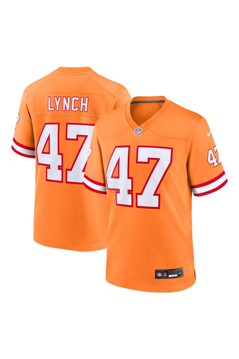 Youth Nike John Lynch Orange Tampa Bay Buccaneers Retired Player Game Jersey, Main, color, Orange