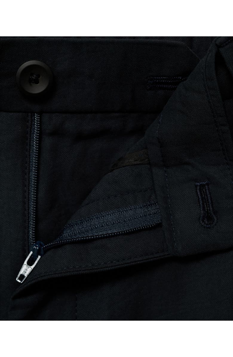 MANGO Pleated Straight Fit Pants, Alternate, color, Black