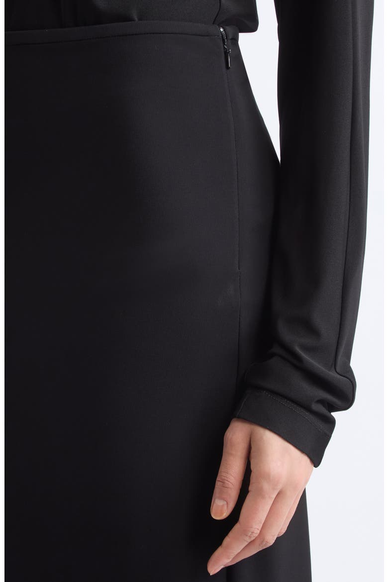 Marry Column Skirt, Alternate, color, BLACK