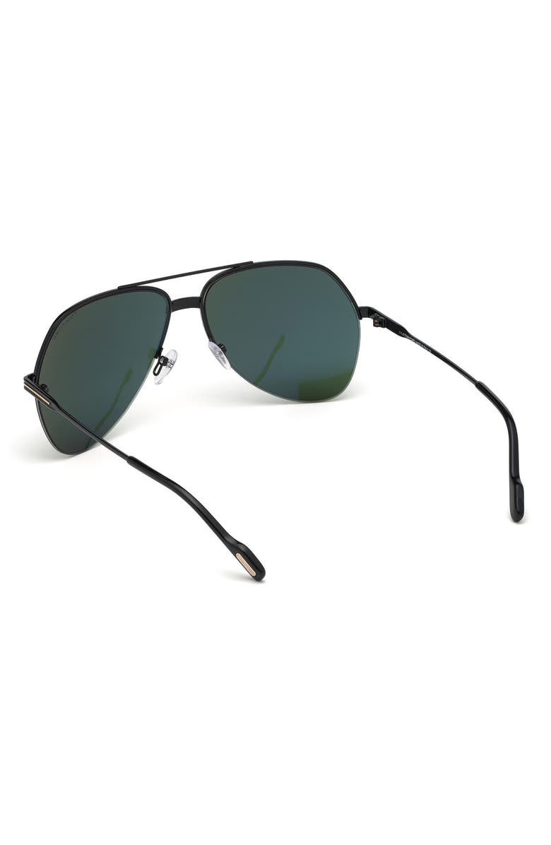 TOM FORD 62mm Aviator Sunglasses, Alternate, color, 