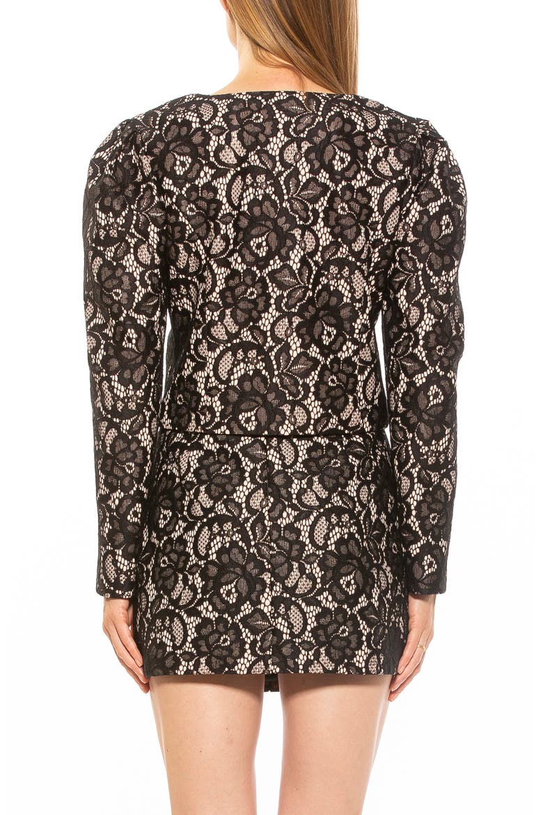 Rowan Lace Jacket, Alternate, color, BLACK