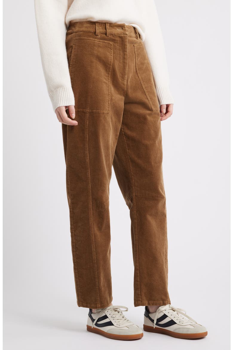 Lunar Corduroy Barrel Leg Pants, Alternate, color, GINGER