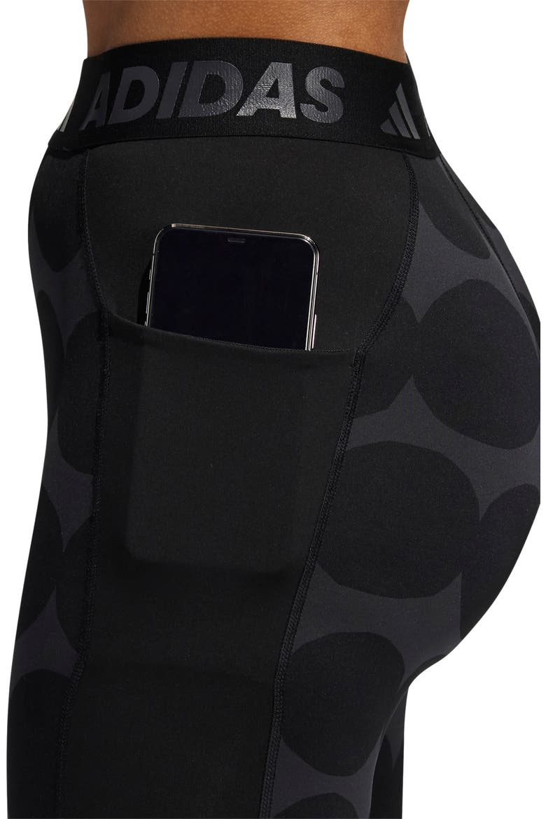 x Marimekko Techfit Compression Training Tights, Alternate, color, BLACK