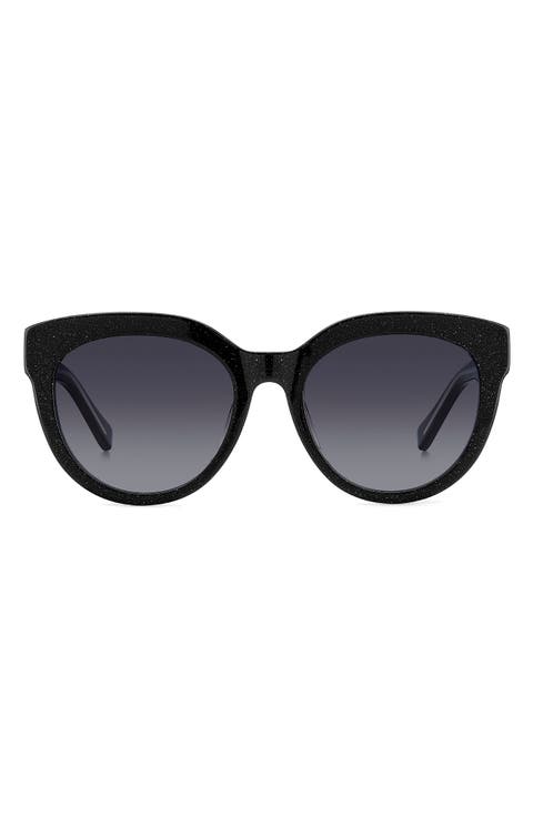 54mm brea round sunglasses