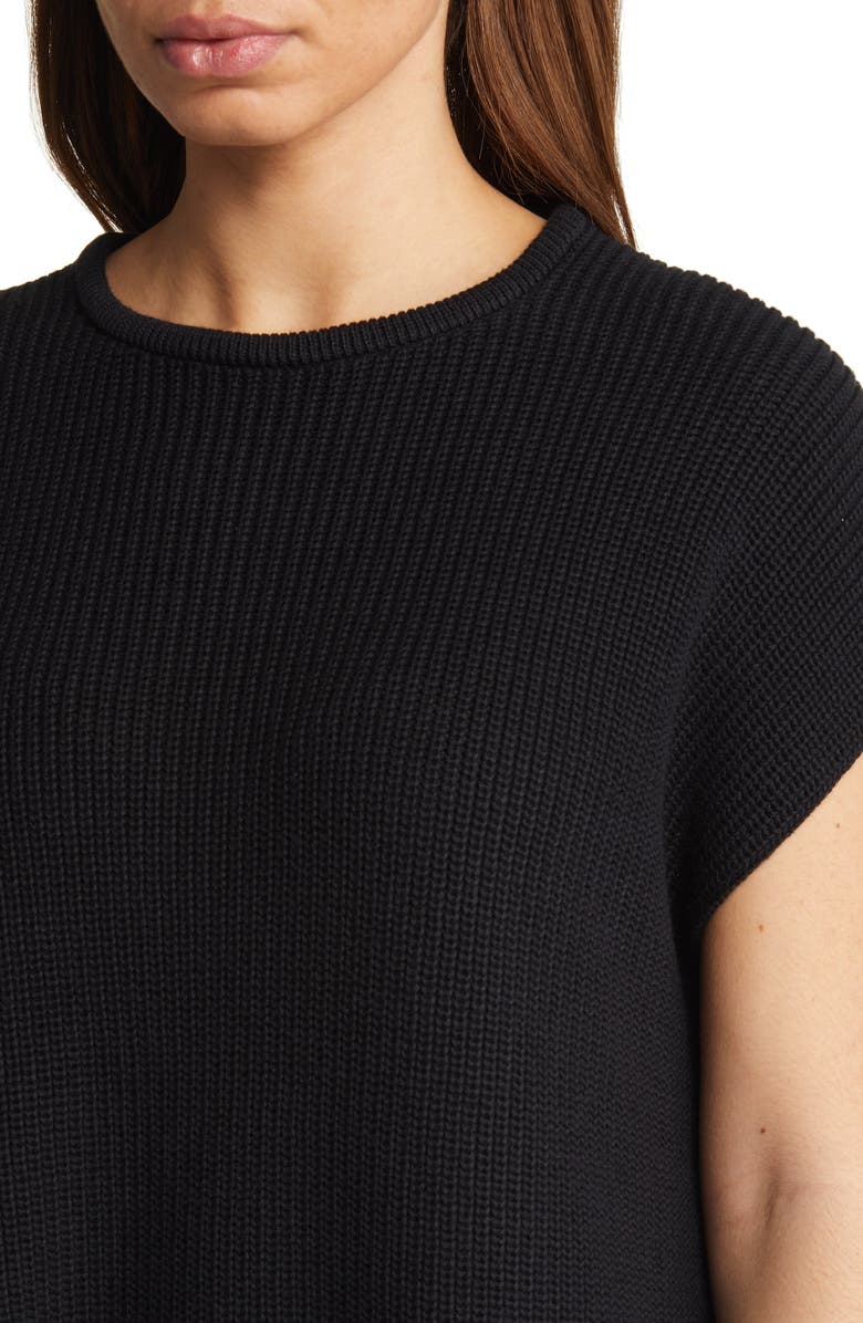 Eileen Fisher Crewneck Stretch Organic Cotton Top, Alternate, color,