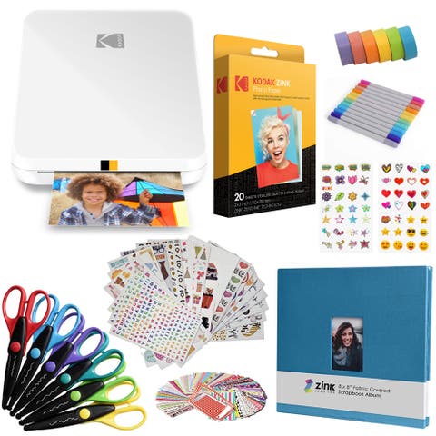 Slim Instant Photo Printer 2x3" Bundle