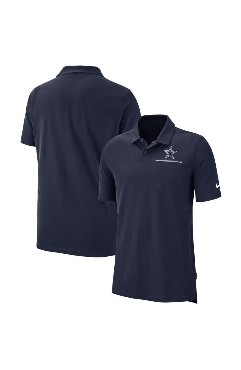 Nike Men's Nike Navy Dallas Cowboys Sideline Elite Performance Polo, Main, color, 