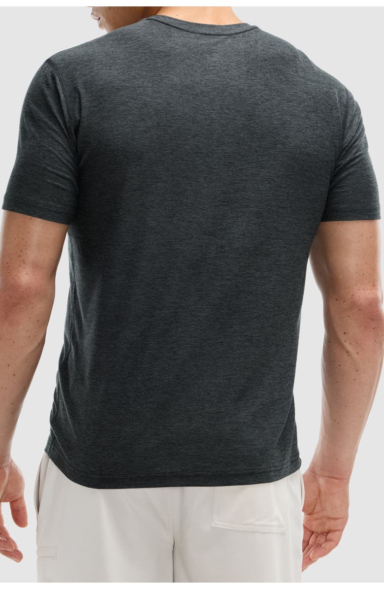 Peloton Dreamblend Set In Short Sleeve, Alternate, color, Heather Grey