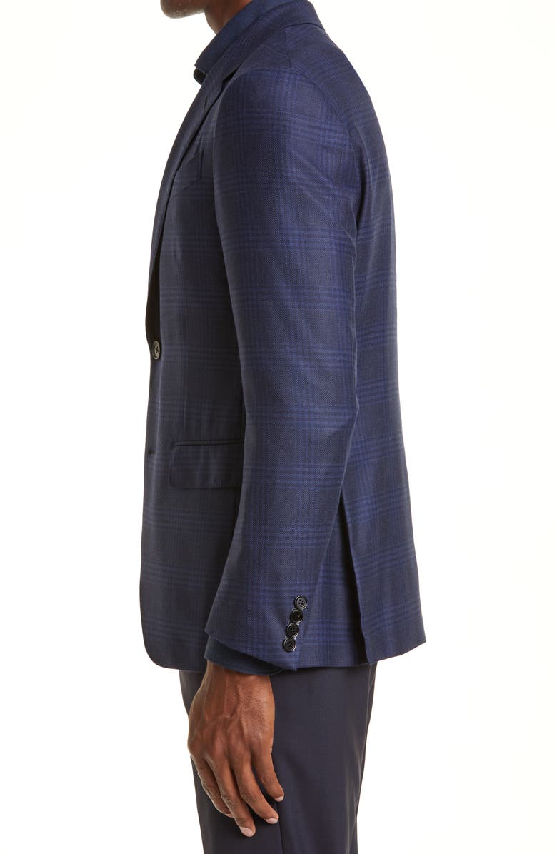 ZEGNA Prince of Wales Plaid Achillfarm Wool Blazer, Alternate, color, 