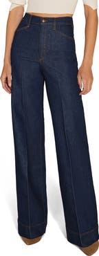 Favorite Daughter The Mischa Shortie Super High Waist Wide Leg Jeans