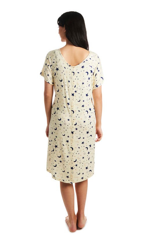 Everly Grey Rosa Jersey Maternity Hospital Gown In Neutral