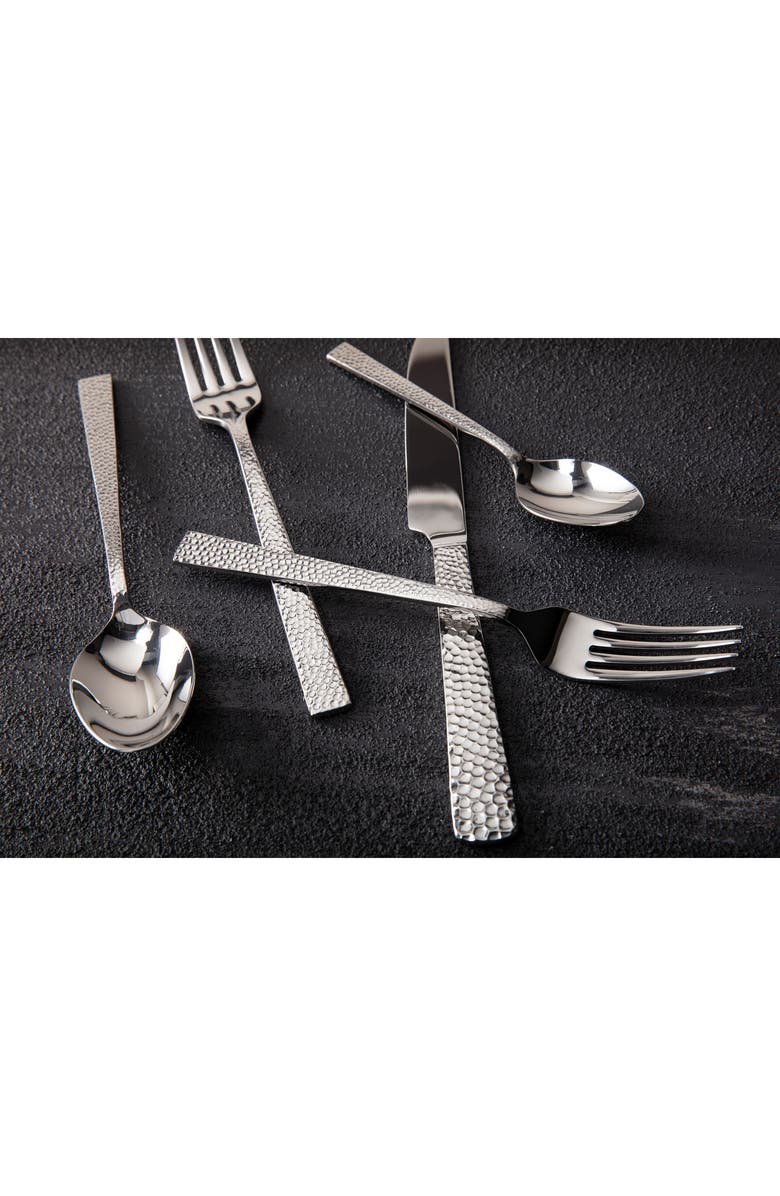 Fortessa Nomad 20-Piece Place Setting, Alternate, color, Silver