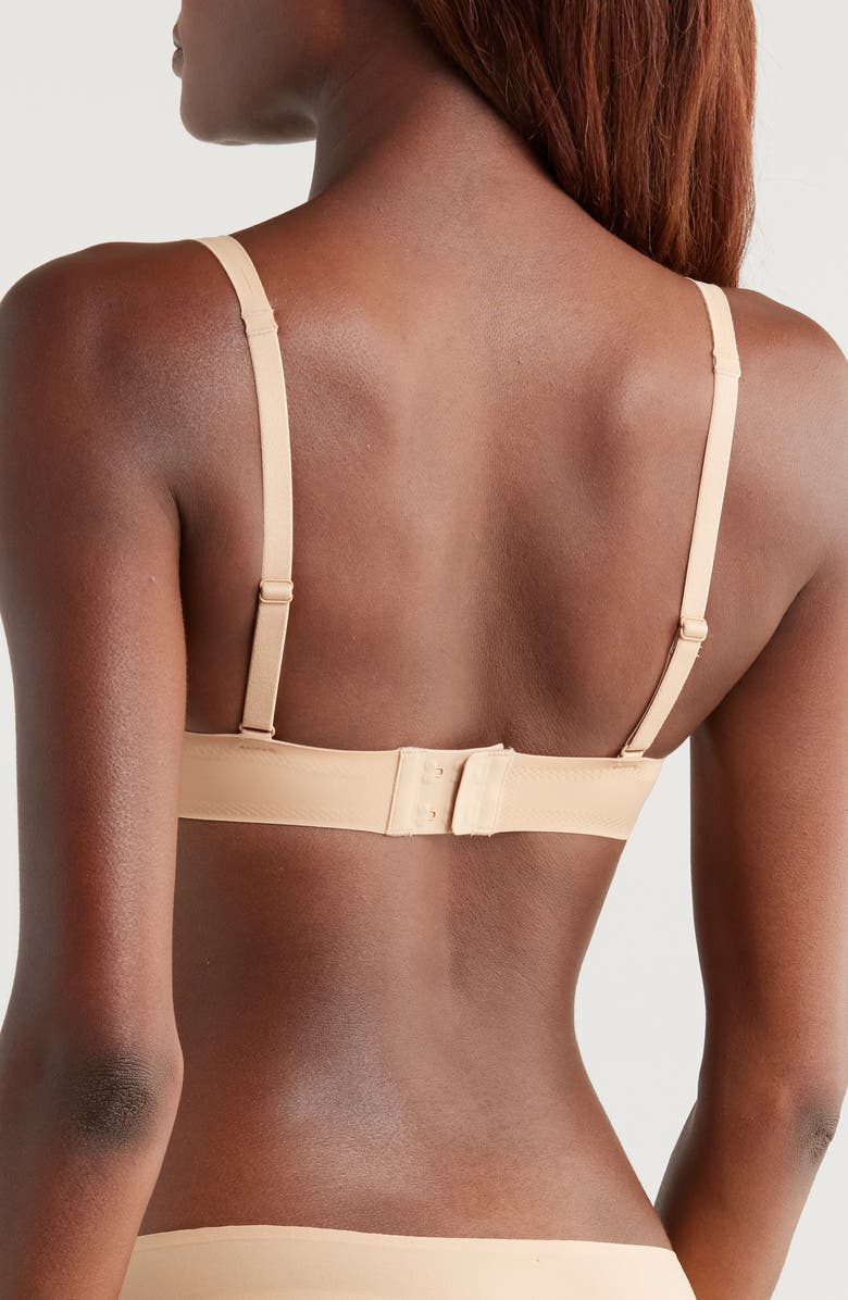 MeUndies DreamSeam Plunge Bralette, Alternate, color, Latte