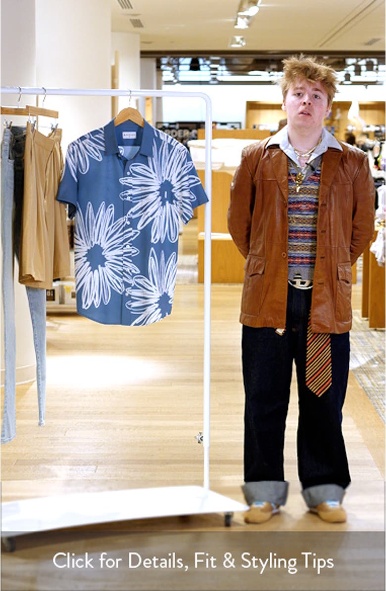 Sunflower Weekend Button-Up Shirt, sales video thumbnail