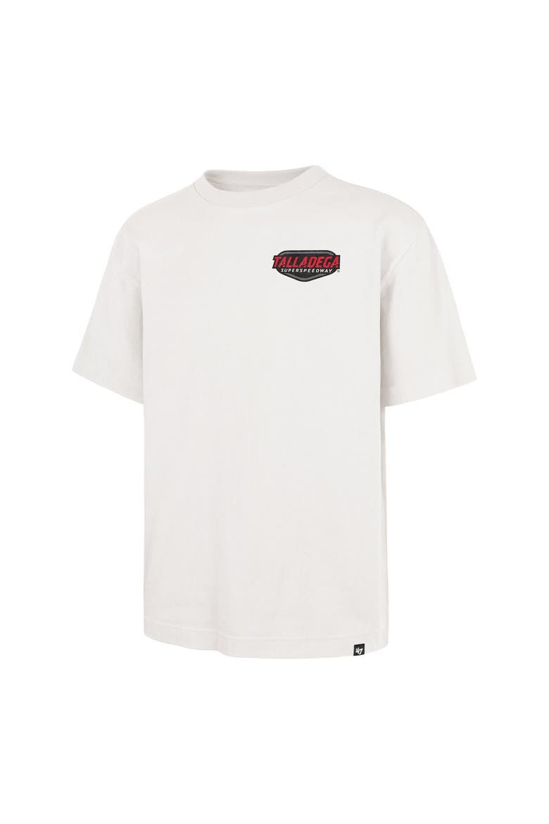 Men's '47 White Talladega Superspeedway Backer T-Shirt, Alternate, color, White