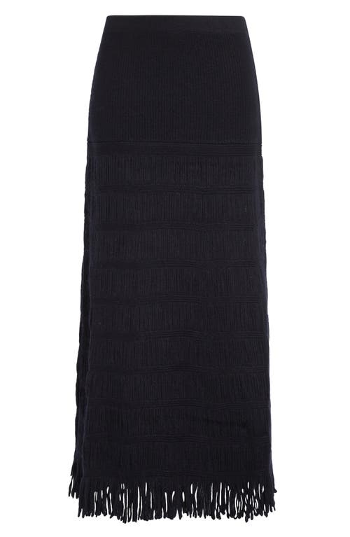 Diotima Alba Wool Blend Sweater Skirt In Blue