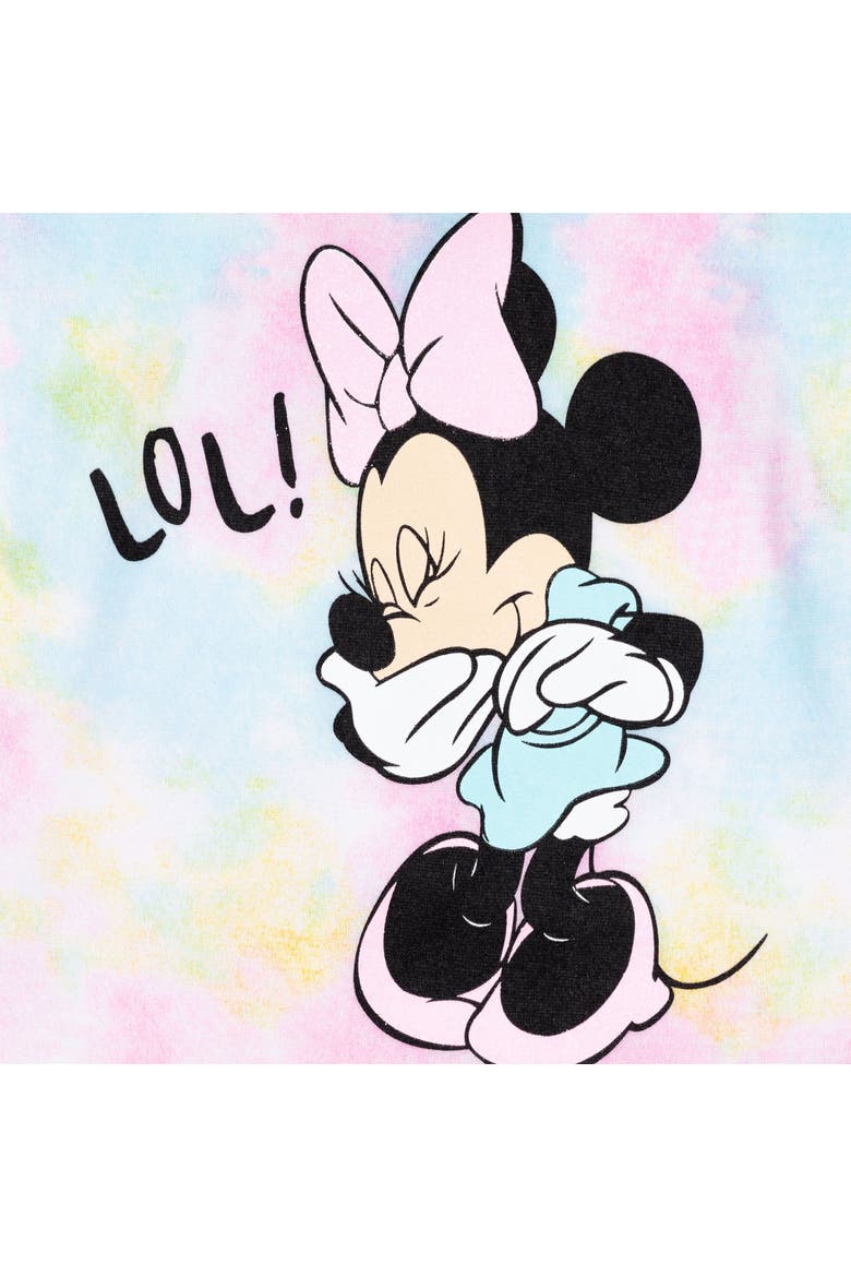 Minnie Mouse Fleece Sweatshirt and Tulle Leggings Set, Alternate, color, Minnie Tie Dye Black